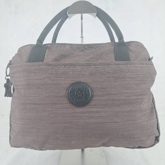 Kipling Handbags - Kipling Chambray Double Handle Hand Bag Brown - Pre-Owned - Authentic